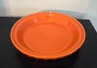 Fiesta Deep Dish Pie Baker Plate POPPY ORANGE Fiestaware 10"