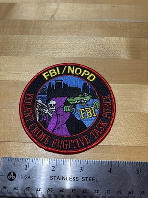 #ad #ad FBI NOPD NEW ORLEANS PD VIOLENT CRIME FUGITIVE TASK FORCE PATCH PD14 $10.00