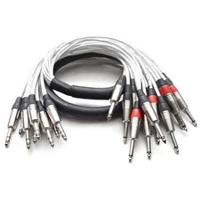 8 Channel Insert Snake 8 TRS to 16 TS Cables 5 Feet
