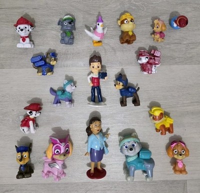 PAW PATROL FIGUREN KONVOLUT Kleinspielzeug EVEREST Tortenaufleger CHICKALETTA Skye