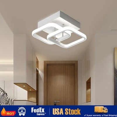 Square LED Ceiling Light Flush Mount Kitchen Bedroom Down Lighting Fixture Lamp