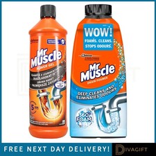 MR MUSCLE DRAIN UNBLOCKER SINK DRAIN PIPES CLEANER HEAVY DUTY DRAIN GEL UNBLOCK