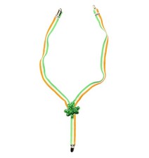 Irish Flag Striped Suspenders Ready For St Patricks Day. Wear Your Lucky Clover