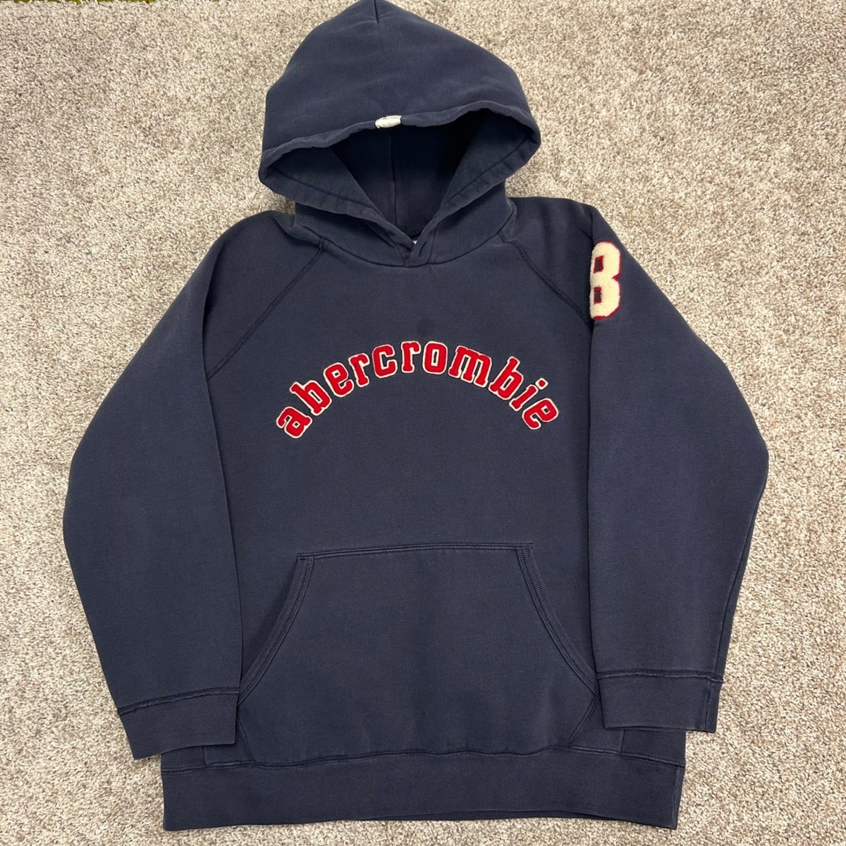 Vintage Abercrombie Fitch Hoodie Sweatshirt Men Siz XL 90s