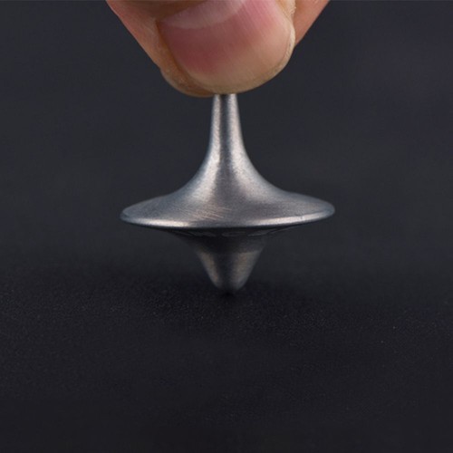 Kids Metal Between Hot Zinc Exquisite Totem with Mini Spinning Silver Top Alloy