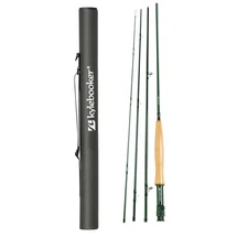 Kylebooker 3-8wt Fly Fishing Rod with Tube, 4-Sections, Medium-Fast Action Li...