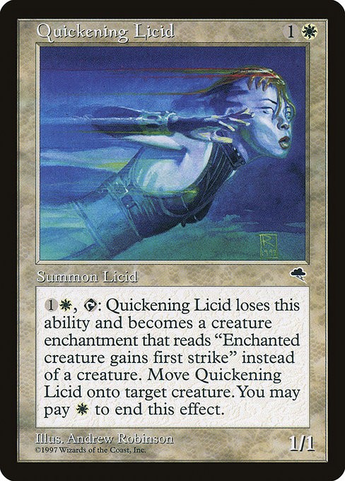 MTG Quickening Licid TMP English NM