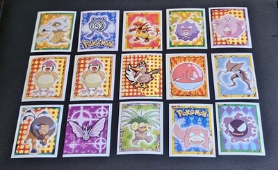 55 - 1999 Merlin Pokemon Stickers Series 1 Lot PSA 9 - PSA 10 Condition