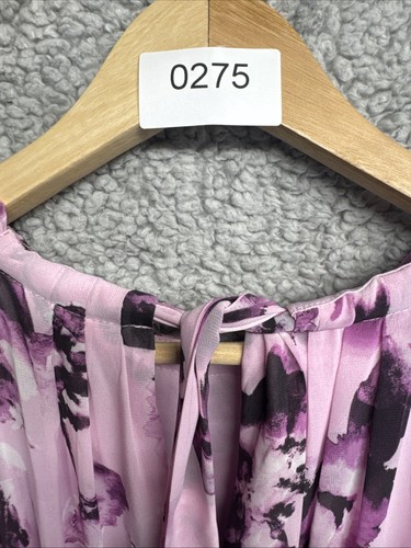 I.N.C Pink & Purple Floral Print Halter-Neck Maxi Dress Size 12 NWT - Picture 10 of 10