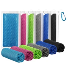 Cooling Towels for Neck and Face 6 Pack Cooling Neck Wraps Chilly Sweat Towel...