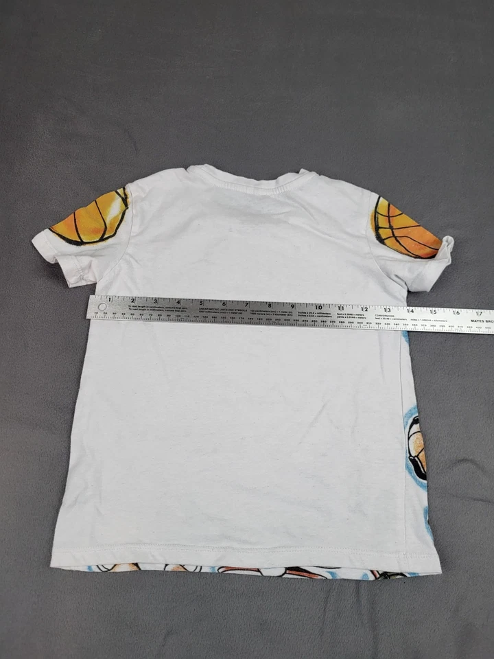 Camisa Personaje Space Jam Niños 6 Blanco Tune Squad Graffiti Ligera Cuello Redondo Foto 4 de 4