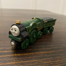 Thomas  Friends Wooden Railway Emily Engine and Tender Green Train Toy