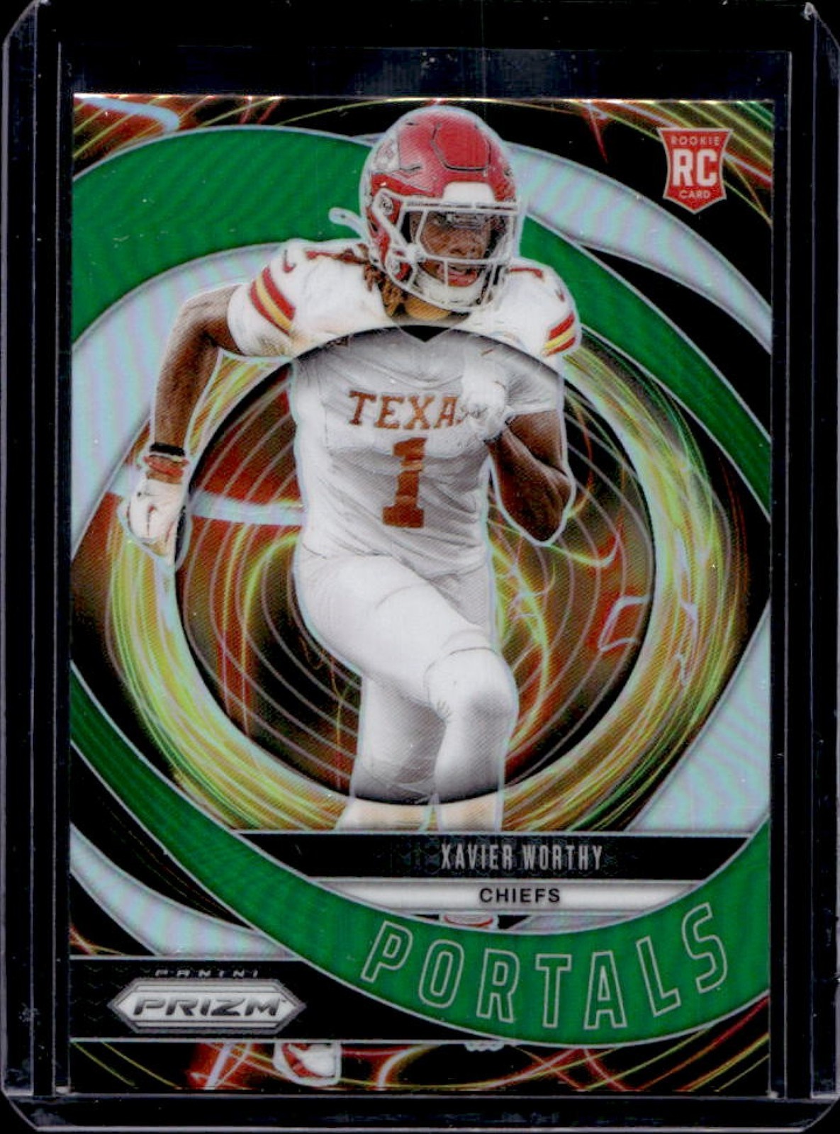 2024 Prizm Xavier Worthy Portals RC Green Rookie #10