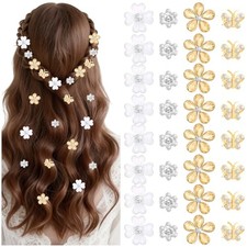 32 Pcs Mini Rhinestone Hair Clips Cute bridal hair Clips Decorative Wedding