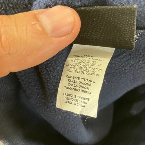 Nike Illinois Beanie Mütze Navy One Size Fleece gefüttert Winter warm Sportmütze - Bild 7 von 8