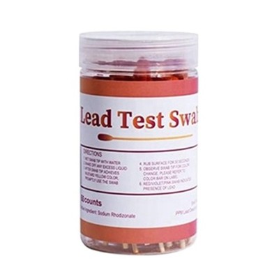 Sensitive Rapid Home Lead Testing Swabs for Metal Toy Dishes Ceramics Jewelry