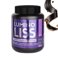 LUMINO LISS Alisado Progresivo Sin Formol 500ml Keratina Brillo EspejoG3