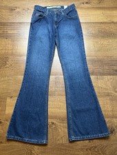 Vintage Y2K Dark Wash Mudd Jeans flare Bell bottoms Ultra Wide Leg size 7