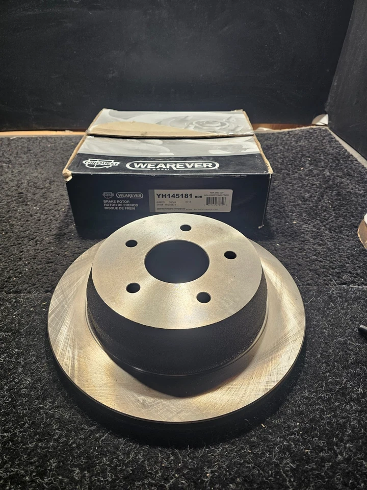 (CANTIDAD 2) Rotor de disco de freno trasero ventilado para Chevrolet Blazer 1998-2005 YH145181 Foto 2 de 4