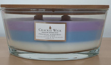 Crackle Wick Peaceful Hideaway Three Tier Candle - 485g