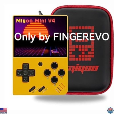 Mini Handheld Game Console 2.8'' IPS Screen 2000mAh Portable Case Yellow