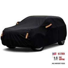 SUV Car Cover Waterproof All Weather Outdoor Fit SUV Length 182-190 inch Black