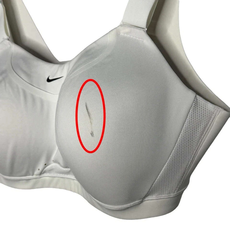 NWT Nike Alpha High Support Bra Womens Size XXL White (C-E) Yoga DD0430-100 - Image 3 of 4