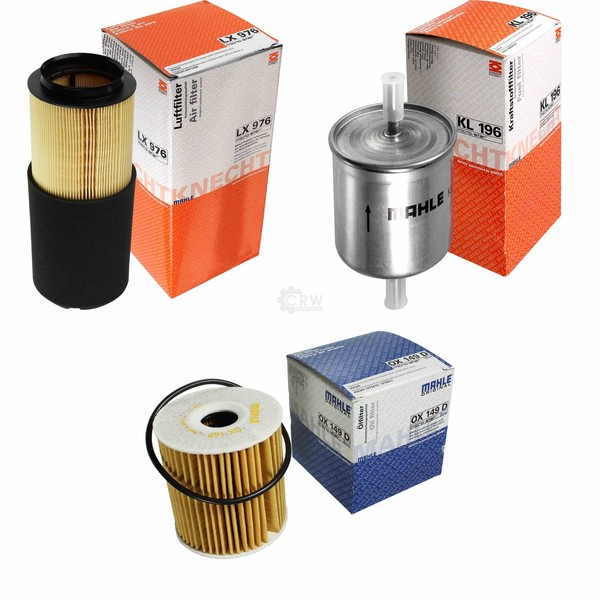 Mahle / Knecht Kraftstofffilter KL 196 Luftfilter LX 976 ÖLfilter OX 149D-image