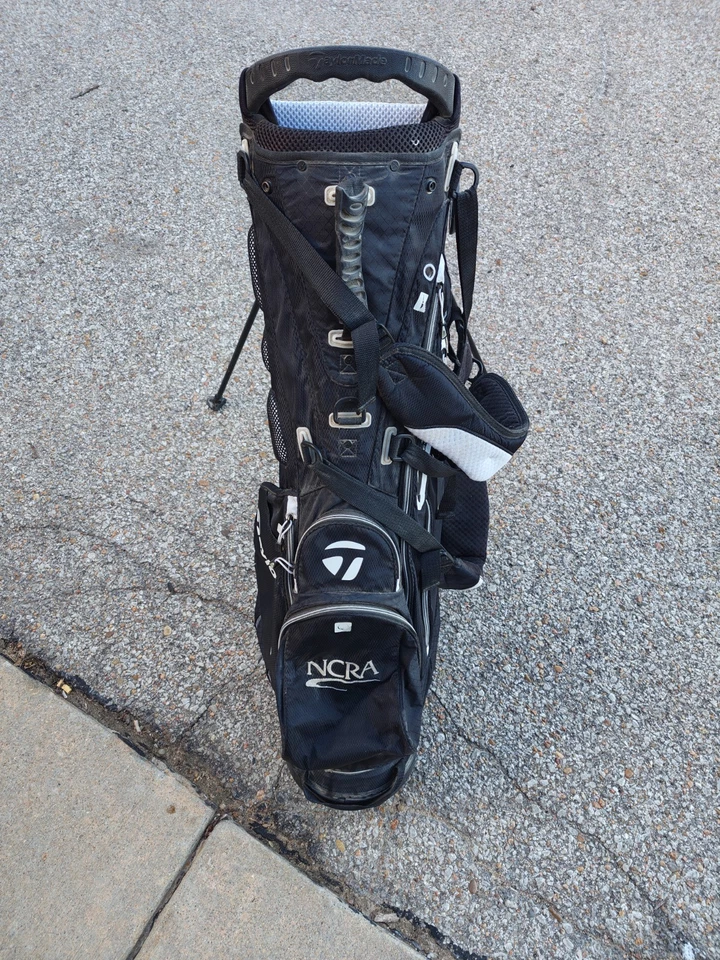 Сумка-стойка Taylormde Pure-Lite 5 с разделителем двойной ремень черная/белая - Изображение 4 из 4