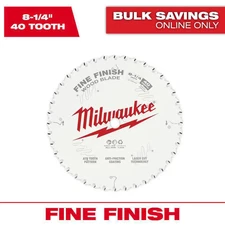 8-1/4 In. X 40-Tooth Carbide Fine Finish Circular Saw Blade