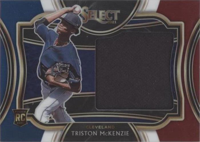 2021 Panini Select - Horizontal Rookie Jumbo Swatches Triston McKenzie ...