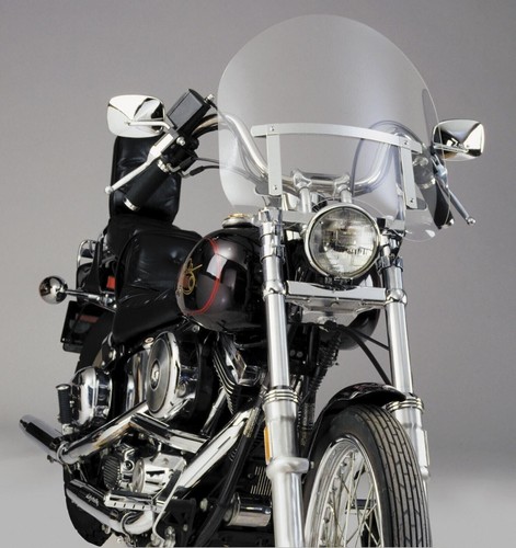 Harley Windshield Dakota 3.0 for Low Turn Signals Short Clear National NC125A X1 - Picture 3 of 11