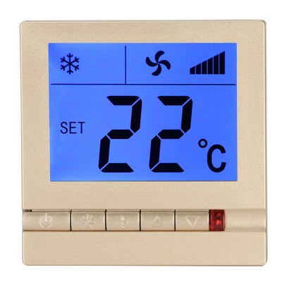 1pc central air conditioning control panel LCD thermostat fan coil temperature c