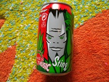1 Sammlerdose 1995 STING Coca Cola Coke Dose 90er Jahre IS THE MUSIC Edition Top
