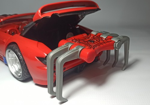 TOY BIZ 2005 MARVEL SPIDER-MAN SPIDER GLIDER CAR VEHICLE - Picture 17 of 21