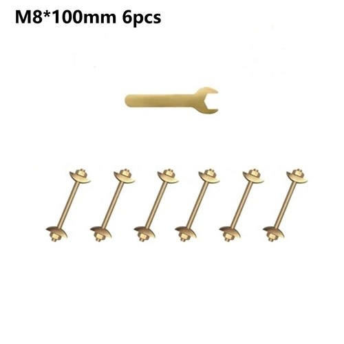 6Pcs Carbon Steel Countertop Joint Fasteners Hardware Joint Connector Kit - Picture 14 of 14