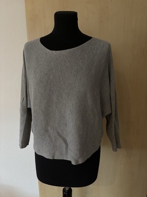 Damen Pulli Pullover Grau Gr. L 