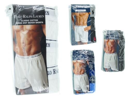 Polo Ralph Lauren Boxer Briefs Men's 3-Pack Shorts Classic Fit Underwear RY73 - Picture 1 of 7