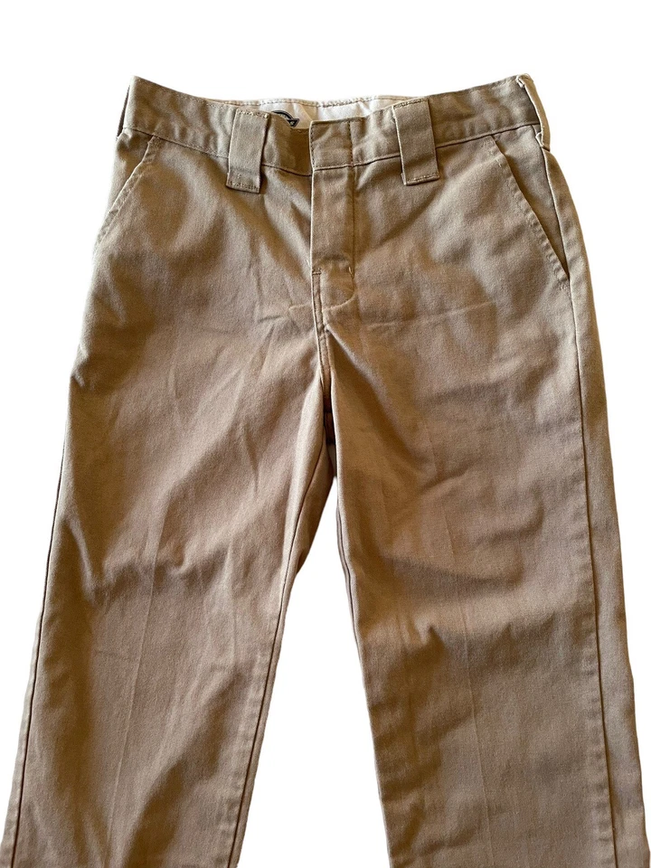 Pantalones Dickies Beige Tostado Marrón Calce Ajustado Niños Talla 10 24x24 Buen Estado Foto 2 de 4