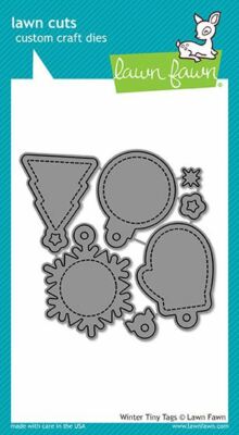 Lawn Fawn Winter Tiny Tags Custom Craft Dies