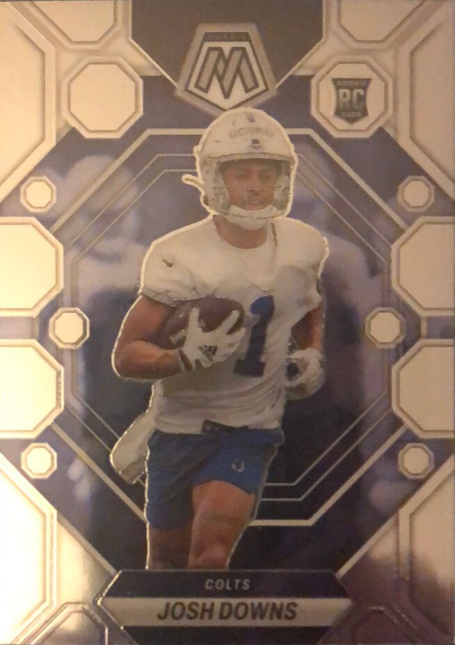 2023 Panini Mosaic #339 Josh Downs - Indianapolis Colts White Sparkle
