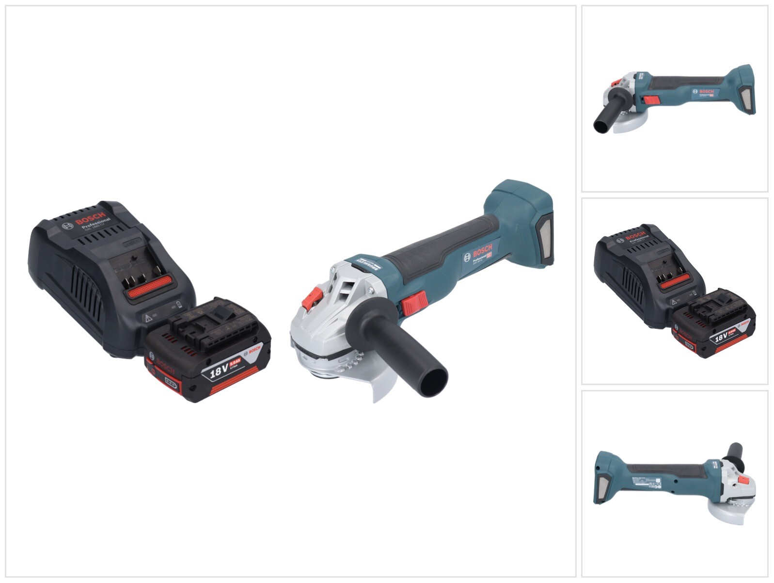 Бесщеточный двигатель Bosch GWS 18V-10 Professional Akku Winkelschleifer 18 В, 115 мм + 1x Ak