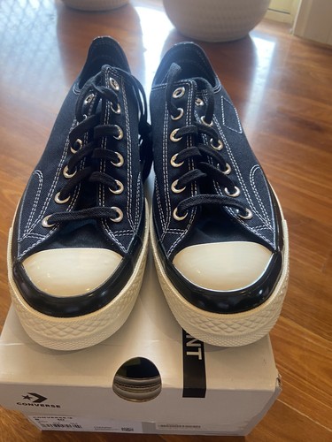 Converse Jack Purcell Moncler Fragment Black SIZE 8 UK UNISEX - Foto 3 di 9