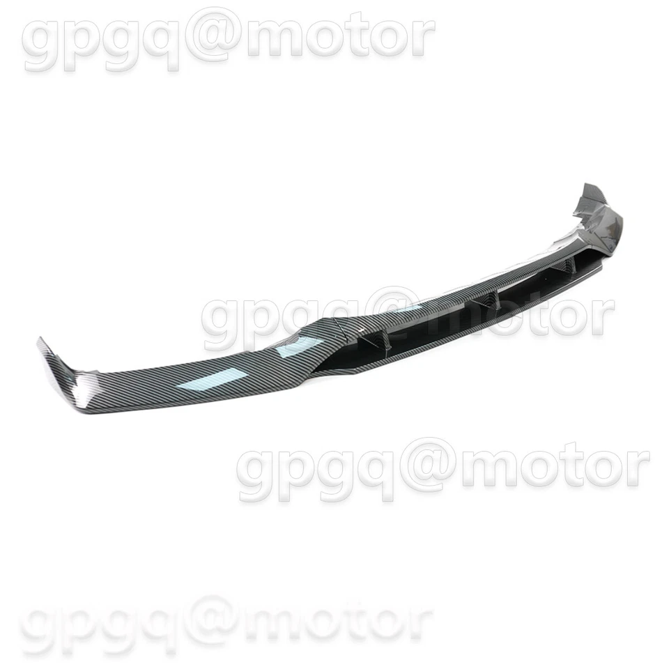Divisor de labios de parachoques delantero de fibra de carbono estilo GT 2015-2019 para BMW F16 X6 M Sport Foto 3 de 4