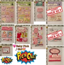 BABY PINK/ GIRL *Jolee’s Scrapbooking Embellishments *NEW OLD STOCK 2004*