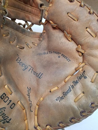 Guanto da prima base Rawlings "Boog Powell" - RHT - Vintage - G010 - RARO - Foto 2 di 6