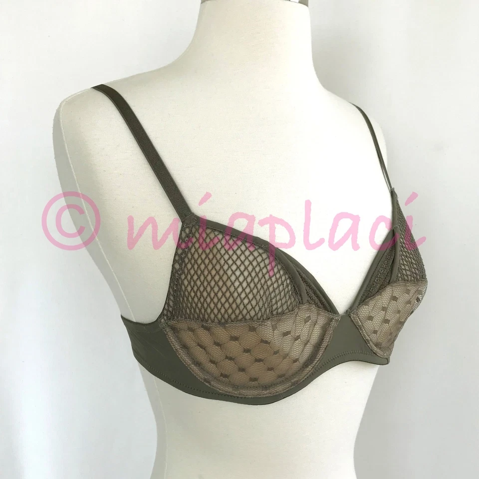 Sujetador con aros Studio La Perla Obsession Of Love #905570 verde 32B nuevo con etiquetas Foto 2 de 4