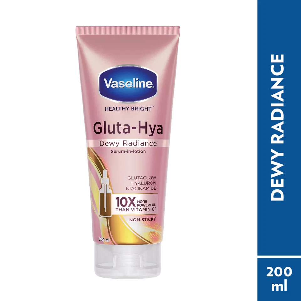 Vaseline Gluta-Hya Dewy Radiance Lotion Bright, Glowing Skin Glutathion Infused - Photo 1/4