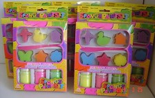LOT 6X Sponge Art PAINT Set Children Ages 4 Party CRAFT Kids Gifts Duck Star NW