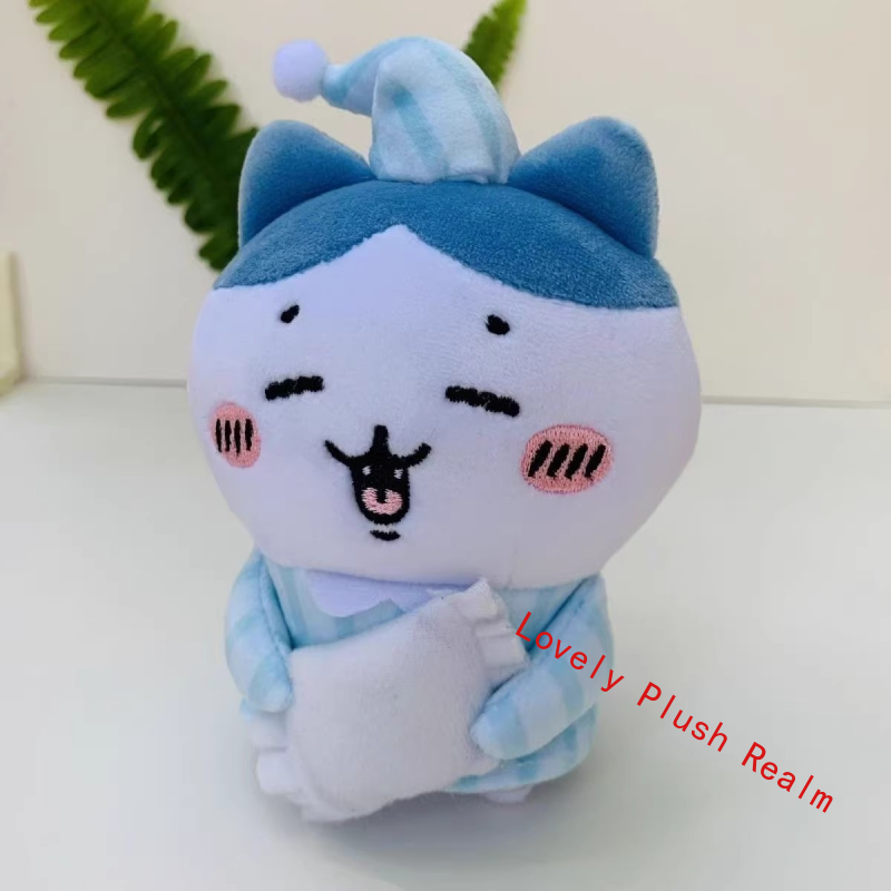 Cute Chiikawa Hachiware Pajamas Mascot Plush Doll Keychain Doll